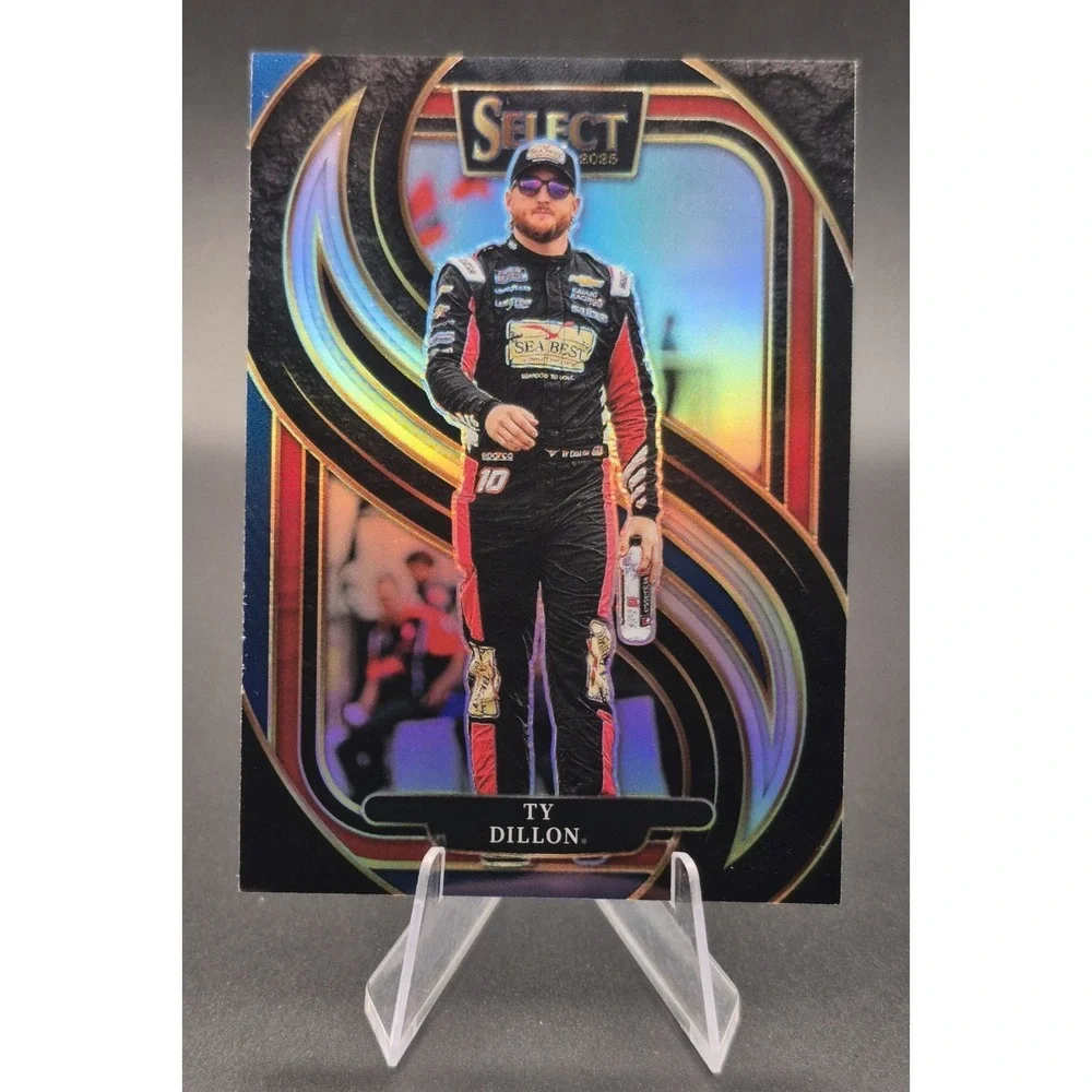 2025 Select Ty Dillion #270 Trackside Black And Blue Prizm /49 Kaulig Racing
